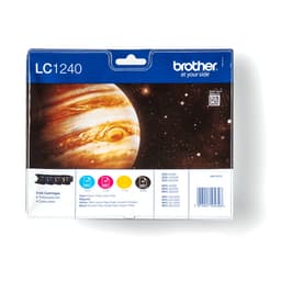 Brother LC1240 Value Pack - 4-pack - black, yellow, cyan, magenta - original - blister - ink cartridge - for Brother DCP-J525, J725, J925, MFC-J430, J5910, J625, J6510, J6710, J6910, J825