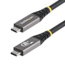 StarTech.com - USB cable - USB-C (M) to USB-C (M) - USB 3.2 / USB4 / Thunderbolt 3 / Thunderbolt 4 / DisplayPort - 4K120Hz support, rugged, flexible, passive - black thumbnail 1