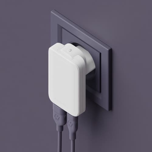 Pro-EU/US Slim Chrg-USB-C 20WUSB-A 18W-W — view 5