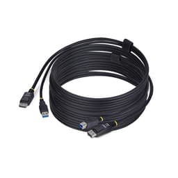 StarTech.com 10ft (3m) DisplayPort and USB 5Gbps KVM Cable - Keyboard / video / mouse (KVM) cable - DisplayPort, USB Type A (M) to DisplayPort, USB Type B (M) - 3 m - 4K60Hz support, HDR10 support - black