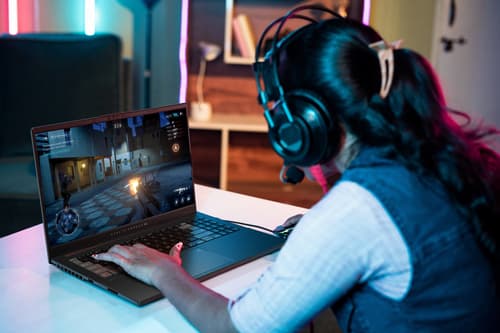 ASUS VivoBook Pro 15 OLED N6506CU-MA031W - Intel Core Ultra 9 - 285H / up to 5.4 GHz - Win 11 Home - GeForce RTX 4050 - 16 GB RAM - 1 TB SSD NVMe - 15.6" OLED 2880 x 1620 (3K) @ 120 Hz - Gigabit Ethernet - Wi-Fi 6E, Bluetooth - earl grey, black (keyboard) — view 16