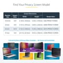 StarTech.com 24-inch 16:10 Monitor Privacy Screen, Hanging Filter/Shield - Display privacy filter - 2-way - removable - plug-in - 24" wide - black