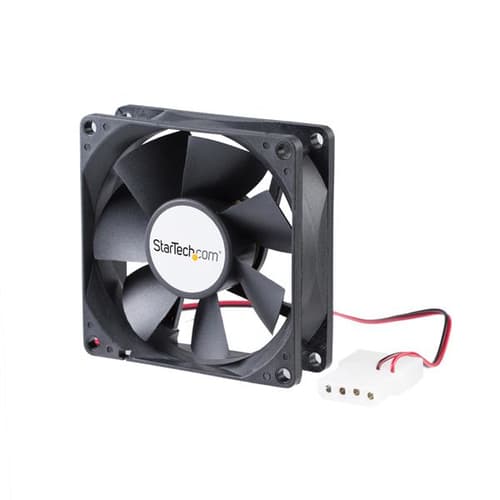 StarTech.com 80x25mm Dual Ball Bearing Computer Case Fan w/ LP4 Connector - computer case Fan - 80mm Fan - pc Fan (FANBOX) - System fan kit - 80 mm — view 1