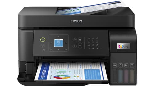 Epson EcoTank ET-4810 - Multifunction printer - colour - ink-jet - ITS - 216 x 297 mm (original) - A4/Legal (media) - up to 15 ppm (printing) - 100 sheets - 33.6 Kbps - USB, LAN, Wi-Fi