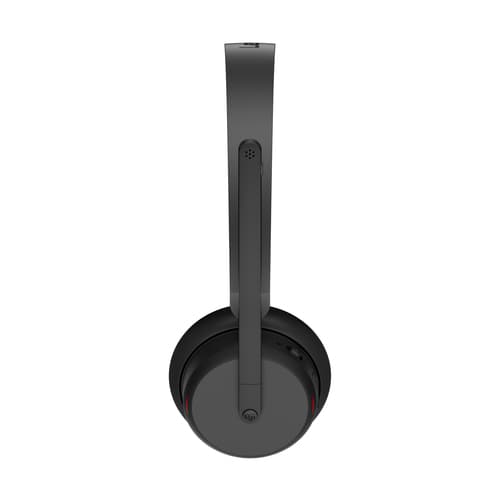 Lenovo 6550 - Headset - on-ear - Bluetooth - wireless - active noise cancelling - black - Certified for Microsoft Teams — view 6