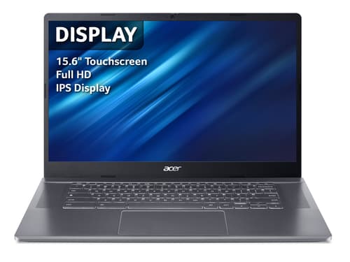 Acer Chromebook Plus 515 CBE595-1T - Intel Core i3 - 1215U / up to 4.4 GHz - Chrome OS - UHD Graphics - 8 GB RAM - 256 GB SSD - 15.6" IPS touchscreen 1920 x 1080 (Full HD) - Wi-Fi 6E - steel grey - kbd: UK — view 6