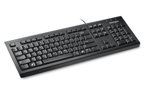 Kensington ValuKeyboard in black with USB connection - UK layout