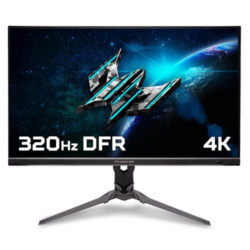 Acer Predator XB323QKV4 - 31.5 Ultra HD (3840x2160), 320Hz DFR, 0.5ms, HDR10, AMD FreeSync Premium Gaming Monitor"