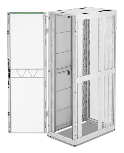 APC NetShelter SX Gen 2 - Rack cabinet - 2436H x 750W x 1200D mm, with sides - floor-standing - white - 52U - 19" - TAA Compliant — view 3