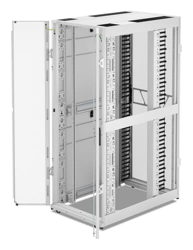 APC NetShelter SX - Rack cabinet - 1991H x 750W x 1200D mm, with sides - floor-standing - white - 42U - 19" - TAA Compliant — view 5