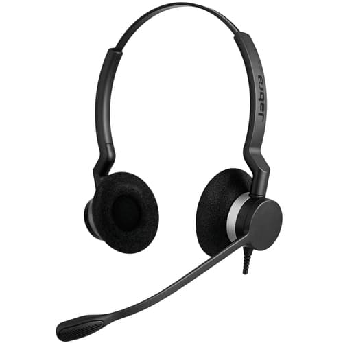 Jabra BIZ 2300 MS QD Duo - Headset - on-ear - wired - Quick Disconnect