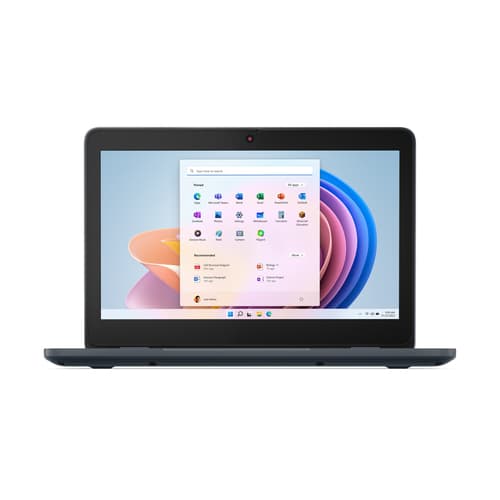 Lenovo 100w Gen 4 82VK - Intel N-series - N100 / up to 3.4 GHz - Win 11 Pro - UHD Graphics - 4 GB RAM - 128 GB SSD NVMe - 11.6" TN 1366 x 768 (HD) - Wi-Fi 6 - slate grey - kbd: UK — view 3
