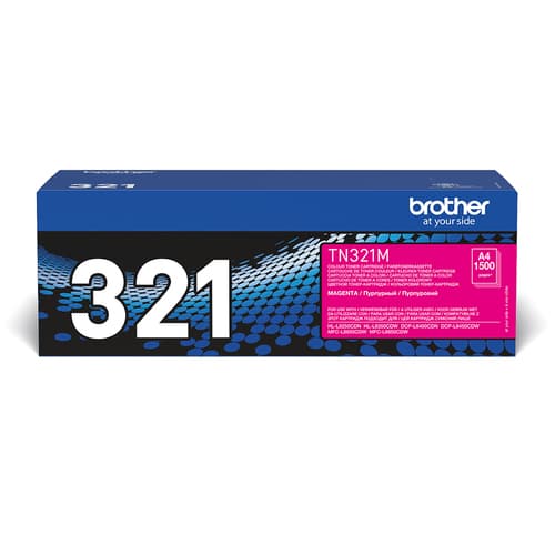 Brother TN321M - Magenta - original - toner cartridge - for Brother DCP-L8400, DCP-L8450, HL-L8250, HL-L8350, MFC-L8650, MFC-L8850