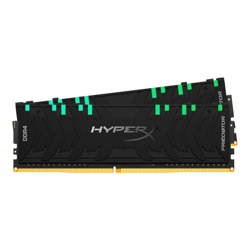 HyperX Predator RGB - DDR4 - kit - 32 GB: 2 x 16 GB - DIMM 288-pin - 3600 MHz / PC4-28800 - CL17 - 1.35 V - unbuffered - non-ECC - black