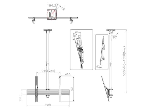 *Non Cancellable/Non Returnable (NCNR)* M CEILING MOUNT PRO MBC1UHD — view 10