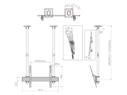 *Non Cancellable/Non Returnable (NCNR)* CEILING MOUINT PRO MBC1USD — view 10