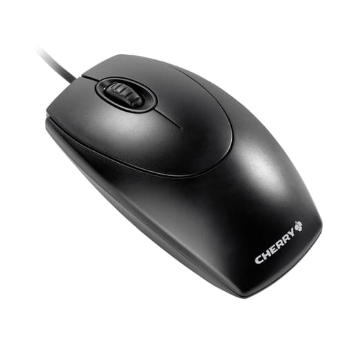 CHERRY WheelMouse - Mouse - right and left-handed - optical - 3 buttons - wired - PS/2, USB - black