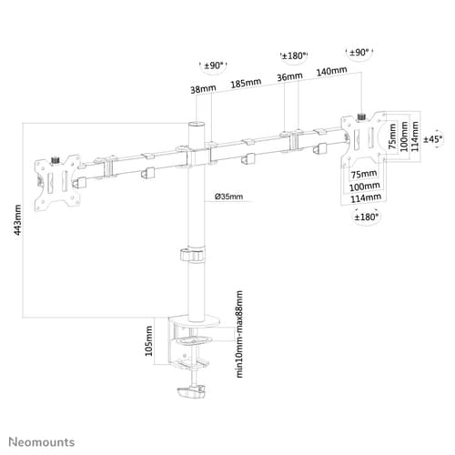 Neomounts by Newstar FPMA-D550DBLACK — view 21