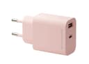 EU Wall Chrg USB-C 20W+USB-A 18W-PNK thumbnail 1