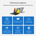 ASUS Vivobook 16 M1605YA-MB456W - 180-degree hinge design - AMD Ryzen 7 - 7730U / up to 4.5 GHz - Win 11 Home - Radeon Graphics - 16 GB RAM - 1 TB SSD NVMe - 16" 1920 x 1200 - cool silver thumbnail 22