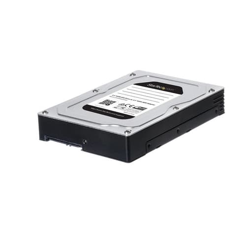 StarTech.com 2.5 to 3.5 Hard Drive Adapter - For SATA and SAS SSDs/HDDs - SSD Enclosure - HDD Enclosure - Internal Hard Drive Enclosure (25SATSAS35HD) - Storage enclosure - 2.5" - SATA 6Gb/s / SAS 6Gb/s - SAS 6Gb/s, SATA 6Gb/s - black, silver
