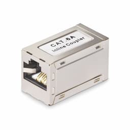StarTech.com Shielded RJ45 Coupler, Inline Cat6a Coupler, F/F - Network coupler - RJ-45 (F) to RJ-45 (F) - shielded - CAT 6a - passive - silver