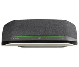Poly Sync 10 - Speakerphone hands-free - wired - USB-A, USB-C - silver