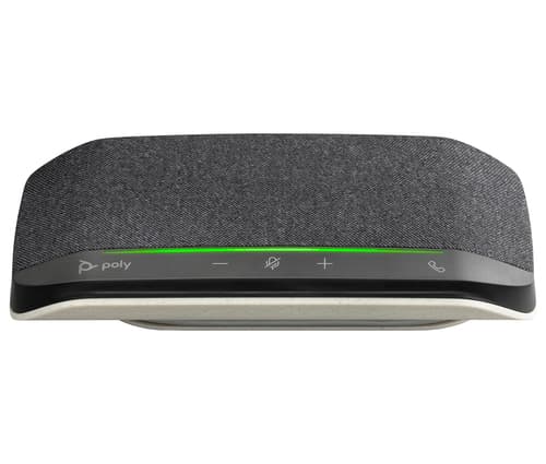 Poly Sync 10 - Speakerphone hands-free - wired - USB-A, USB-C - silver