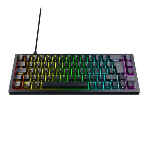 CHERRY XTRFY K5V2 - Keyboard - 65% - compact - backlit - QWERTY - US - key switch: CHERRY MX2A Red (hot-swappable) - black — view 5