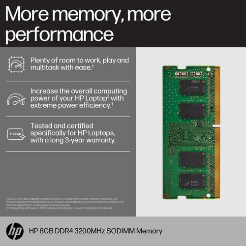 HP 8GB DDR4 3200 SODIMM MEM — view 4