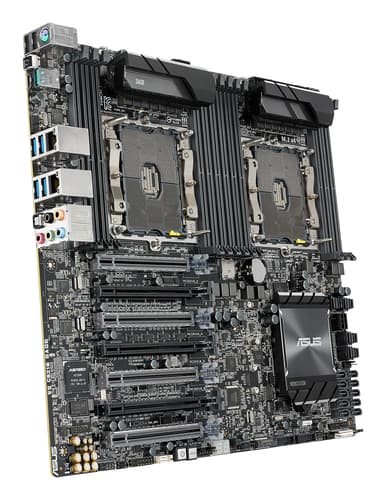 ASUS WS C621E SAGE - Motherboard - SSI EEB - Socket P - 2 CPUs supported - C621 Chipset - USB 3.1 Gen 1, USB-C Gen2, USB 3.1 Gen 2 - 2 x Gigabit LAN - onboard graphics - HD Audio (8-channel) — view 4