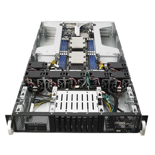 ASUS - Server - rack-mountable 2U - 2-way - no CPU - RAM 0 GB - SATA/PCI Express - hot-swap 2.5" bay(s) - no HDD - Gigabit Ethernet - no OS - monitor: none - black — view 7