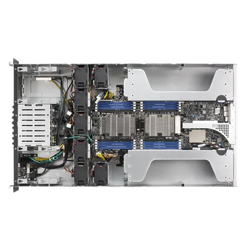 ASUS - Server - rack-mountable 2U - 2-way - no CPU - RAM 0 GB - SATA/PCI Express - hot-swap 2.5" bay(s) - no HDD - Gigabit Ethernet - no OS - monitor: none - black — view 8