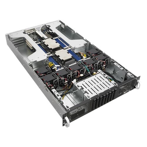 ASUS - Server - rack-mountable 2U - 2-way - no CPU - RAM 0 GB - SATA/PCI Express - hot-swap 2.5" bay(s) - no HDD - Gigabit Ethernet - no OS - monitor: none - black — view 6
