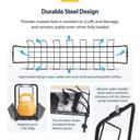 Under Desk Cable Management Tray Black thumbnail 6