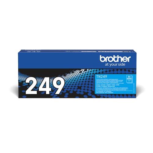 Brother TN249C - Super High Yield - cyan - original - box - toner cartridge - for Brother HL-L8240CDW, MFC-L8390CDW