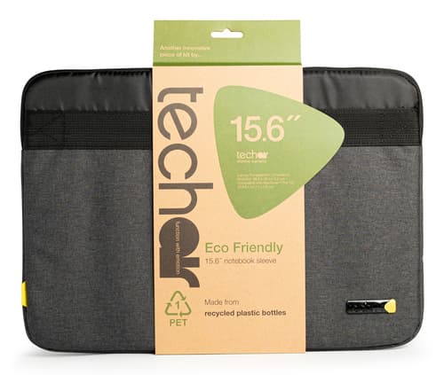 techair Eco - Notebook sleeve - 14" - 15.6" - black/grey