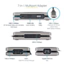StarTech.com USB-C Multiport Adapter with USB-C DP Alt Mode Video Output / 4K HDMI 2.0 / VGA, USB-C Dual Monitor Docking Station, 100W PD Pass-Through, USB Type C Mini Dock/MST Adapter Hub