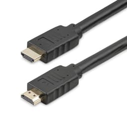 StarTech.com 15m(50ft) HDMI 2.0 Cable, 4K 60Hz Active HDMI Cable, CL2 Rated for In Wall Installation, Long Durable High Speed Ultra-HD HDMI Cable, HDR 10, 18Gbps, Male to Male Cord, Black - Al-Mylar EMI Shielding (HD2MM15MA) - HDMI cable - HDMI male to HDMI male - 15 m - 4K support - for P/N: ST122HD202, ST124HD202