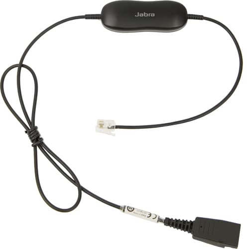 Jabra GN1216 - Headset cable - Quick Disconnect plug to RJ-9 male - 80 cm - for Avaya one-X Deskphone Edition 96XX, Jabra GN 2000, GN2000, BIZ 2400, 2400 3in1, GN2000