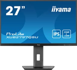 iiyama ProLite XUB2797QSU-B2 - LED monitor - 27" - 2560 x 1440 QHD @ 100 Hz - IPS - 300 cd/m� - 1300:1 - 1 ms - HDMI, DisplayPort - speakers - black, matte