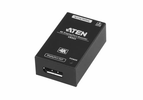 ATEN VB905 DisplayPort Booster - Video/audio extender - DisplayPort - up to 20 m - for P/N: VE901T-AT-E