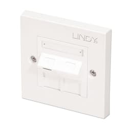 1 PORT CAT5E ANGLED FACE PLATE SINGL