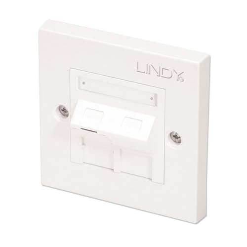 1 PORT CAT5E ANGLED FACE PLATE SINGL