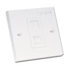 1 PORT CAT6 FLAT FACE PLATE SINGLE R thumbnail 1