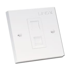 1 PORT CAT6 FLAT FACE PLATE SINGLE R
