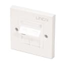 1 PORT CAT6 ANGLED FACE PLATE SINGLE thumbnail 1