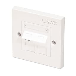 1 PORT CAT6 ANGLED FACE PLATE SINGLE