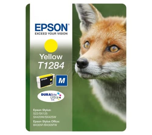 Epson T1284 - 3.5 ml - yellow - original - blister - ink cartridge - for Stylus S22, SX130, SX230, SX235, SX430, SX435, SX438, SX440, SX445, Stylus Office BX305 — view 3