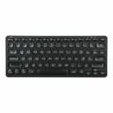 Targus - Keyboard - multi-device - compact - antimicrobial - wireless - Bluetooth 5.1 - QWERTY - Spanish - black thumbnail 1